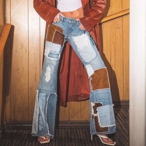 Revice Denim A-List Paparazzi Patchwork Jeans Women's Sz 27 Made in USA